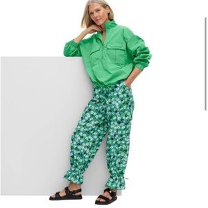 Diane von Furstenberg Target Women’s Small Utility Jazz Dot Green Cargo Pants